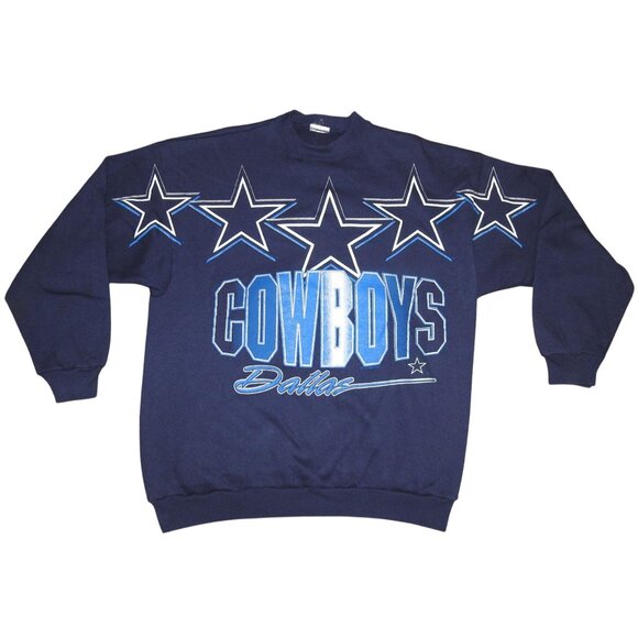 Vintage 1996 Dallas Cowboys Large Spellout Crew Neck Pullover Sweatshirt Large